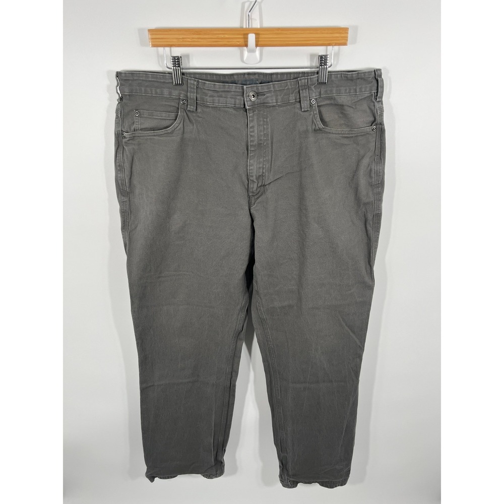 Duluth Trading Pants‎ Mens 42x32 Grey Flex Fire Hose Relaxed Fit Mid Rise